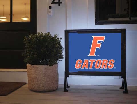 Florida F Gators Mark Blue Yardsy Sign