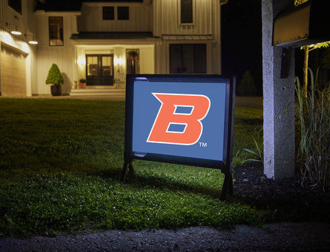 Boise State B Academic Mark Blue Yardsy Sign