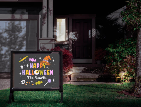 Happy Halloween Candy Custom Yardsy Sign