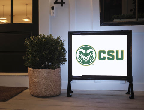 CSU Ram White Yardsy Sign