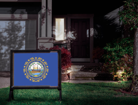 New Hampshire State Flag Yardsy Sign
