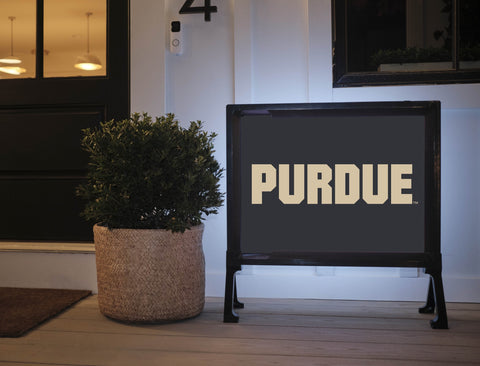 Purdue Black Yardsy Sign