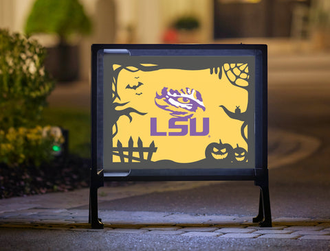 LSU Halloween Spooky Tigers Eye Yardsy Sign