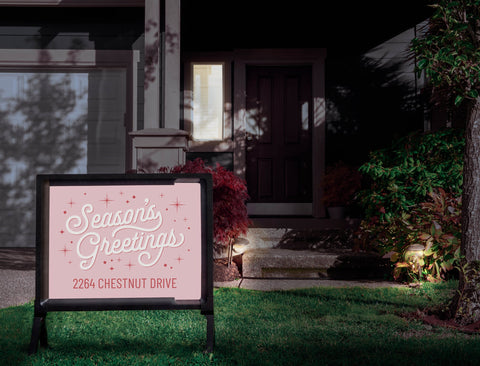 Season's Greetings Custom Yardsy Sign