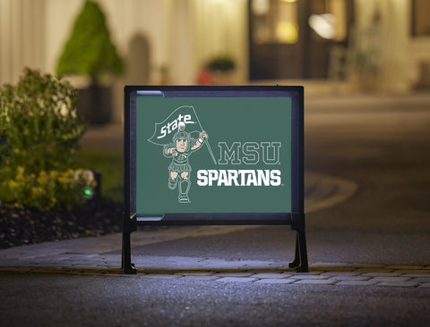 Michigan State MSU Spartan Green Yardsy Sign