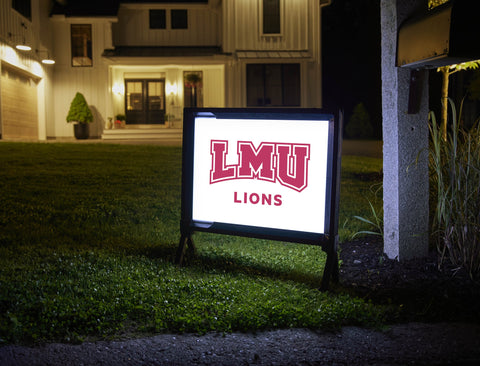 LMU Lions Mark Crimson Yardsy Sign