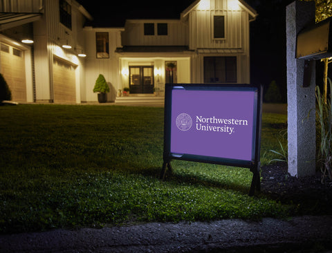 Northwestern University Purple Yardsy Sign