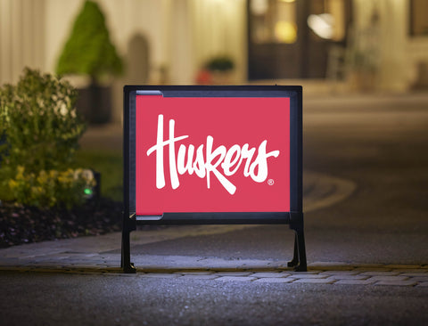 Nebraska Huskers Red Yardsy Sign