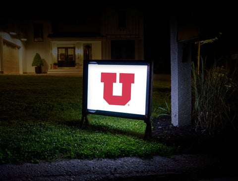 Utah "U" White Yardsy Sign