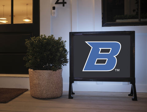 Boise State B Academic Mark Black Yardsy Sign