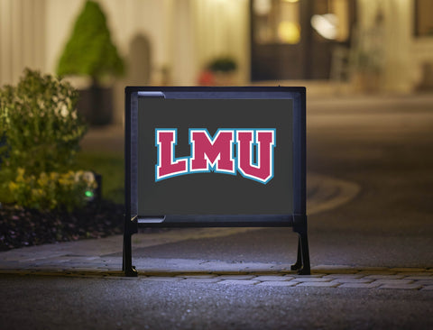 LMU Athletics Mark Black Yardsy Sign
