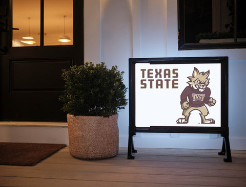 Texas State Boko White Yardsy Sign