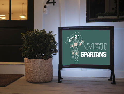 Michigan State MSU Spartan Green Yardsy Sign