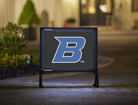 Boise State B Academic Mark Black Yardsy Sign