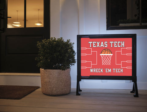Texas Tech Basketball Yardsy Sign