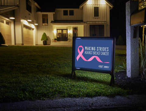 American Cancer Society Making Strides Yardsy Sign