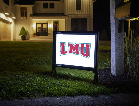 LMU Athletics Mark White Yardsy Sign