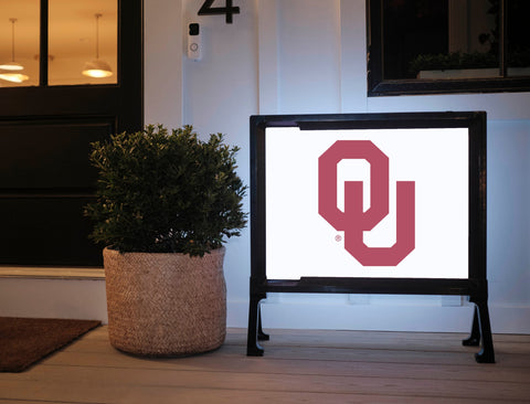 Oklahoma Athletics Mark White Yardsy Sign