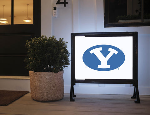 Brigham Young Athletics Mark White Yardsy Sign