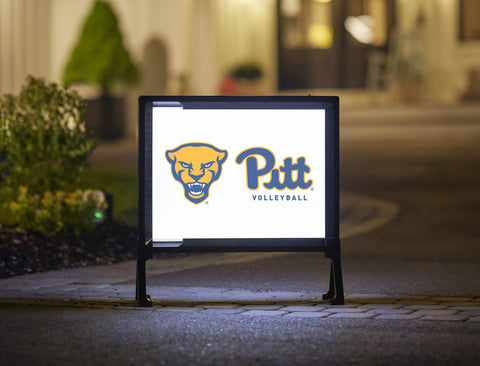 Pittsburgh Panther Pitt Volleyball White Yardsy Sign