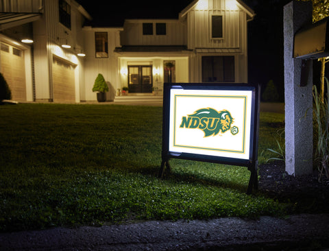 North Dakota State NDSU White Yardsy Sign