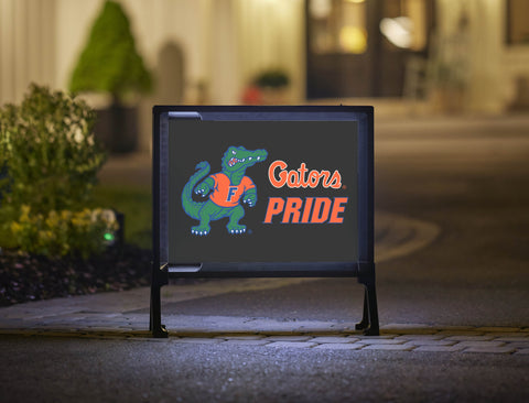 Florida Gators Pride Albert Black Yardsy Sign