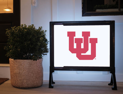 University of Utah White Yardsy Sign