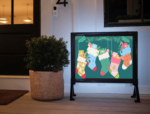 Christmas Stockings Yardsy Sign