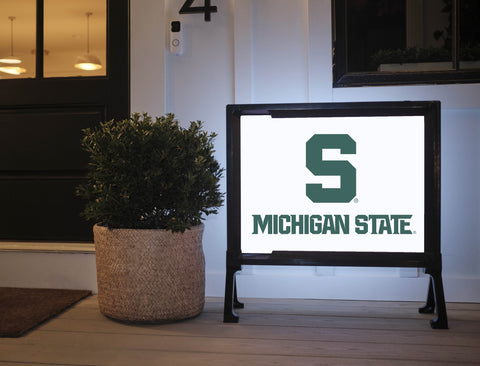Michigan State S White Yardsy Sign