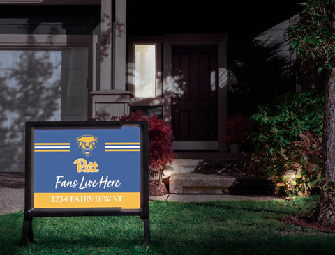 Fans Live Here Pittsburgh Custom Yardsy Sign