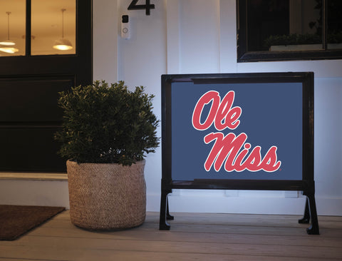Mississippi Ole Miss Navy Yardsy Sign