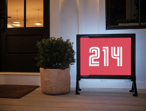 SMU 214 Red Yardsy Sign