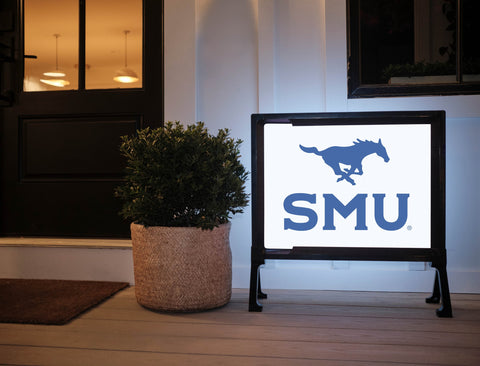 SMU Mustang Blue Yardsy Sign