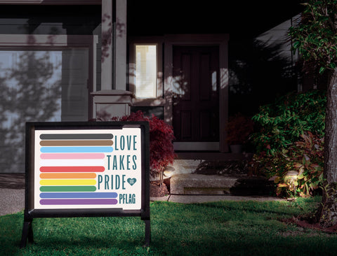 PFLAG Love Takes Pride Yardsy Sign