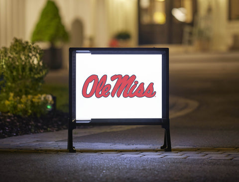 Mississippi Ole Miss Horizontal White Yardsy Sign
