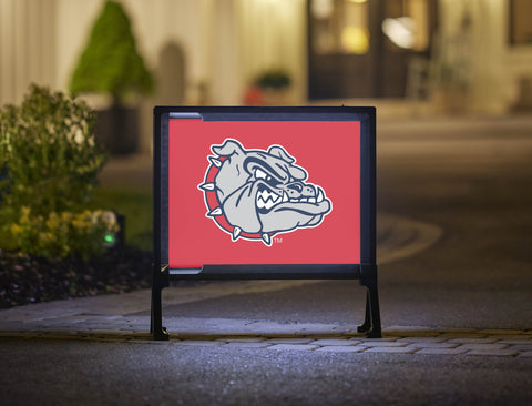 Gonzaga Bulldog Mascot Red Yardsy Sign