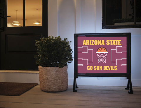 Arizona State Basketball Yardsy Sign
