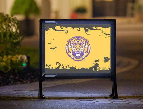 Tiger Halloween LSU Yardsy Sign
