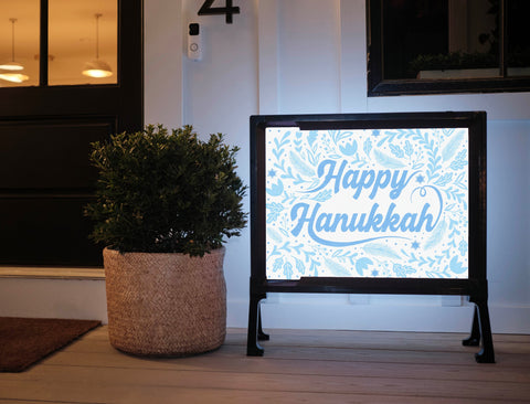 Happy Hanukkah Yardsy Sign