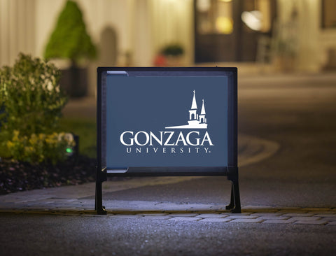 Gonzaga University Institutional Mark Blue Yardsy Sign