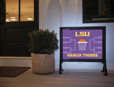 LSU Basketball Yardsy Sign