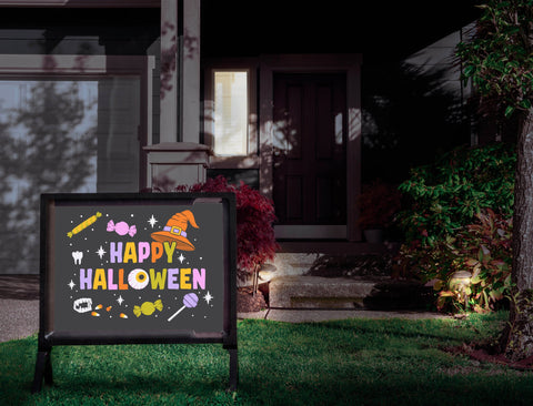 Happy Halloween Candy Yardsy Sign