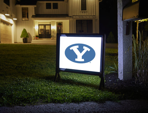 Brigham Young Athletics Mark White Yardsy Sign