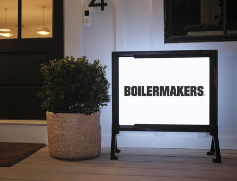 Purdue Boilermakers White Yardsy Sign