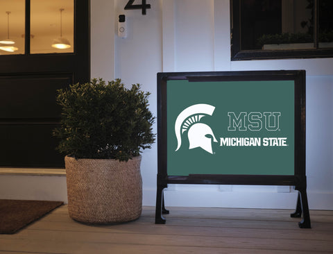 Michigan State MSU Spartan Green Yardsy Sign