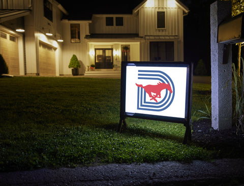 SMU Triple D White Yardsy Sign