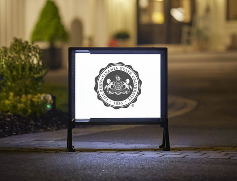 Penn State University Seal White Yardsy Sign