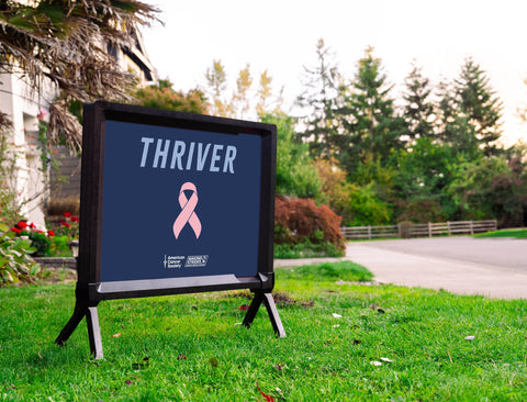 American Cancer Society Thriver Yardsy Sign