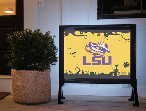 LSU Halloween Tigers Eye Yardsy Sign