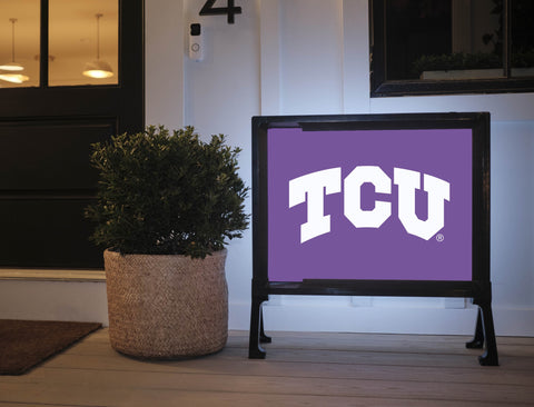 TCU Primary Mark Purple Yardsy Sign